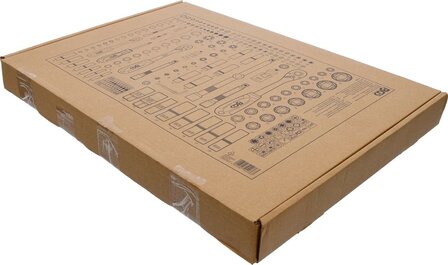 3/3 Bac outils: Ensemble de douilles 192 pieces, Pro Torque