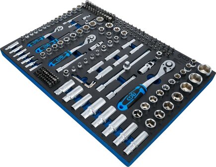 3/3 Bac outils: Ensemble de douilles 192 pieces, Pro Torque