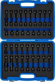 Jeu de douilles a embouts a choc 12,5 mm (1/2) 56 pieces