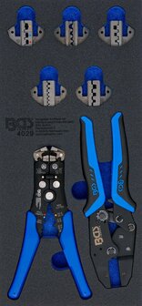 Porte-outils 1/3: Outil a sertir et pinces a denuder 12 pcs