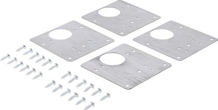 Jeu de charnieres de reparation acier inoxydable 4 pieces