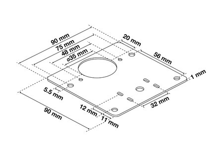 Jeu de charnieres de reparation acier inoxydable 4 pieces