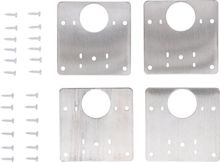Jeu de charnieres de reparation acier inoxydable 4 pieces