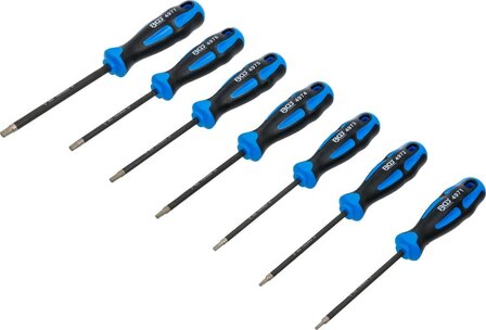 Schraubendreher-Satz diamantbeschichtet T-Profil (fur Torx) T10 - T40 7-tlg