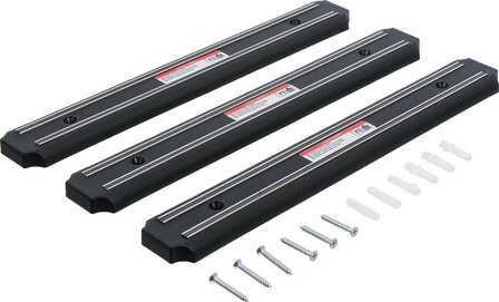 Jeu de barres magnetiques plate 330 mm 3 pieces