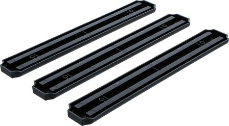 Jeu de barres magnetiques plate 330 mm 3 pieces