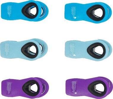 Ensemble de clips de fermeture polyvalents magnetique colores 6 pcs