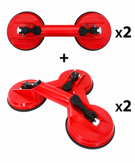 Poignee a ventouse 4 pieces