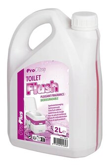 Liquide pour toilettes 2 litres, additif pour eau de rincage, rose, x6 pieces