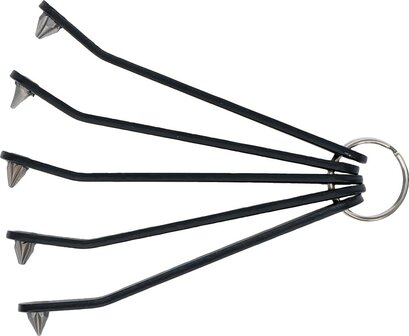 Tournevis a embouts speciaux ultra plat plat SL cruciforme (PH) et PZ Profil T (pour Torx) 5 pieces