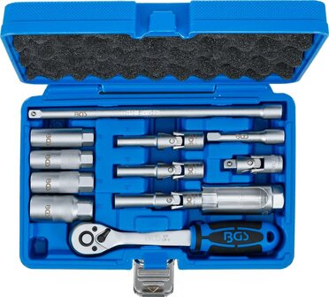 Jeu d&rsquo;outils pour bougies de prechauffage et d&rsquo;allumage 10 mm (3/8) 12 pcs