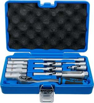 Jeu d&rsquo;outils pour bougies de prechauffage et d&rsquo;allumage 10 mm (3/8) 12 pcs