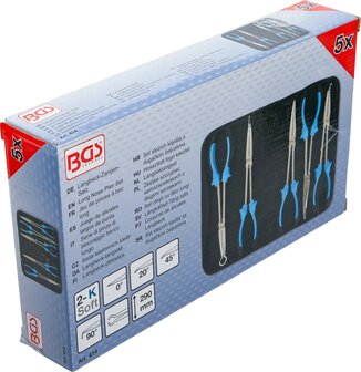 Ensemble de pinces nez long 5 pieces, 290 mm
