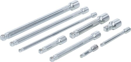 Jeu de rallonges basculants 6,3 mm (1/4) / 10 mm (3/8) / 12,5 mm (1/2) 9 pieces