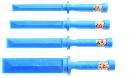 Jeu de grattoirs plastiques largeur 19 - 22 - 25 - 38 mm 4 pieces