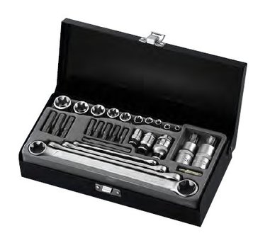 Coffret de 29 douilles Torx 3/8