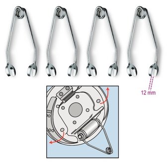 Jeu de 4 pinces garniture de frein tambour