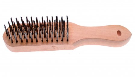 Brosse fil, acier industriel, 5 rangees