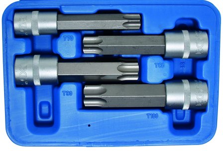 Jeu de douilles embouts (1/2) MAXI Torx 4 pieces