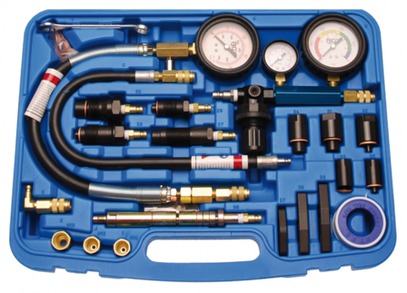 Compressiometre et controleur de fuite pour moteurs essence &amp; diesel