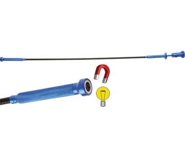 Outil combine pincette flexible-dispositif de levage magnetique-lampe 615 mm