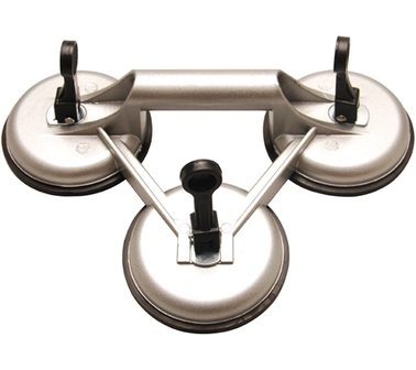 Triples ventouses mini &Oslash; 115 mm aluminium