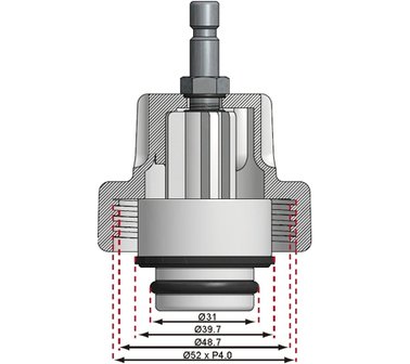 L&#039;adaptateur n &deg; 10 pour l&#039;art. 8027/8098: BMW (E46, E36, E34, E39, E38, E32, E90)