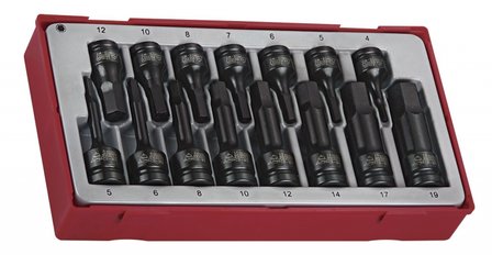 Jeu de douilles choc 1/2 &amp; 3/8 15pcs