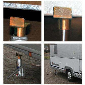 Adaptateur pour cric bouteille a bord sureleve simple