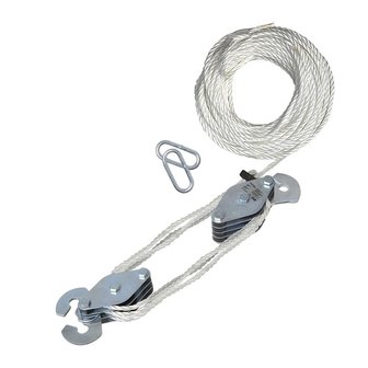 Treuil manuel avec cable en nylon de 20 m
