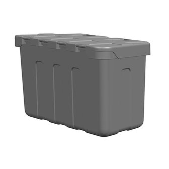 Coffre de rangement pour remorque en plastique 320x630xH355mm incl.