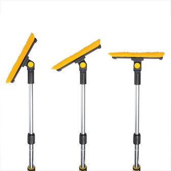 Brosse a neige avec raclette a vitres et grattoir a glace + manche telescopique
