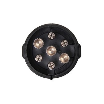 Fiche 7 poles PVC avec connecteur a cosse