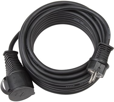 C ble de rallonge pour chantiers IP44 25m noir