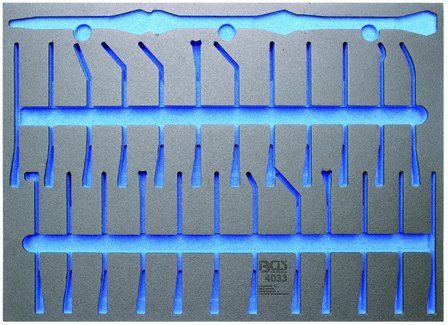 Porte-outils 3/3, vide pour l&#039;article 4033