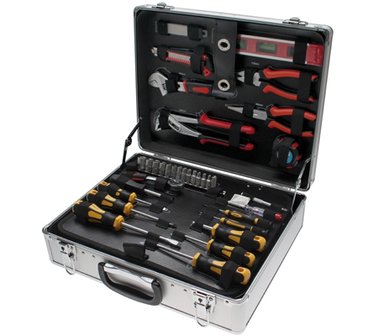 Jeu d&rsquo;outils dans malette aluminium 129 pieces