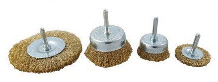 Jeu de 24 brosses metalliques