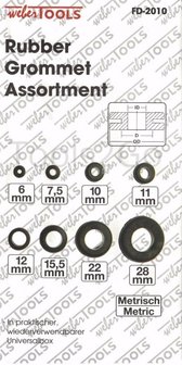 Assortiment de rondelles en caoutchouc 180 pcs