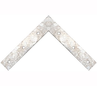 Plaque L en 2 pieces 150 x 150 x 25 x 2 mm