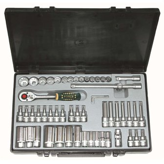 Coffret de 56 douilles &amp; accessoires 3/8