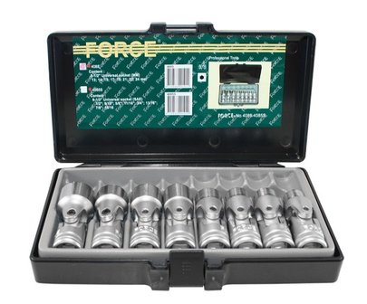 Coffret de 8 douilles Cardan Universel 1/2