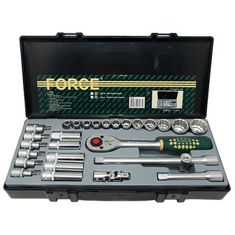 Coffret de 29 douilles &amp; accessoires 1/2