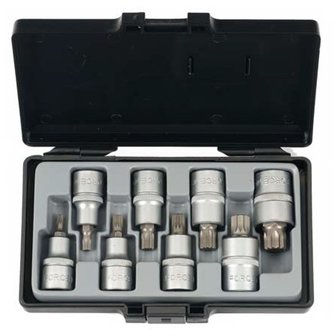 Coffret de 8 douilles tournevis XZN 1/2