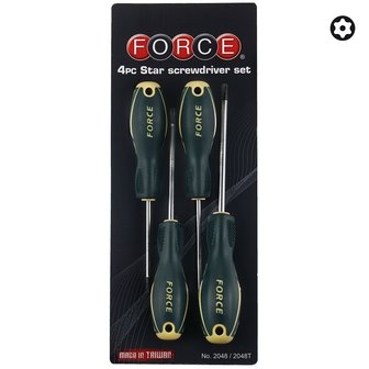 Jeu de 4 tournevis pour vis Torx perce