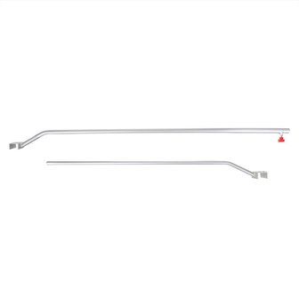 Support de bache en aluminium, extensible, 132-204 cm, pour bache de remorque