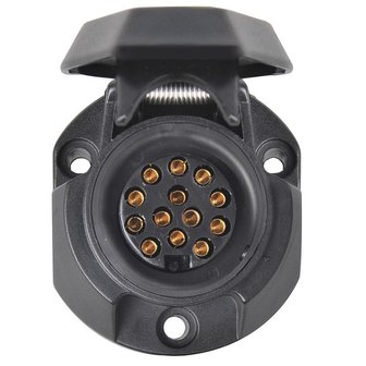 Prise 13 broches PVC type Jaeger + joint caoutchouc