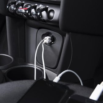 Chargeur USB mini 2 voies type A 12V/24V 3100mA