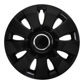 Enjoliveur de roue Aura noir 15 pouces x4 pieces