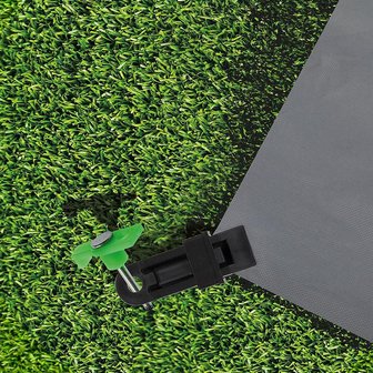 Clips pour tapis de tente - jeu de 4 pcs
