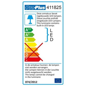 Lumiere Lineaire 30-leds 12V 450lm 470x35x33mm